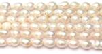  Perle de Cultura Albe Ovale 9-14 x 8-11 mm - Piatra Elegantei Divine - Margele Bijuterii