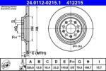 ATE Disc frana spate Jeep Cherokee ATE 24.0112-0215.1 (24.0112-0215.1)