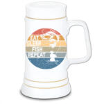  Eat Sleep Fish Repeat - Kerámia Söröskorsó (636036)