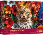 Trefl - Puzzle 3D efekt Paper Art Cat - 1 000 piese