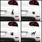 4 Decor Sticker auto - Pisicute speriate (pachet)