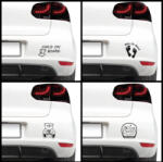 4 Decor Sticker auto - Baby on board (pachet)