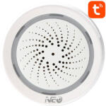 NEO NAS-AB02WT WiFi riasztó sziréna TUYA hőmérséklet- és páratartalom méréssel (NAS-AB02WT) - blacktip