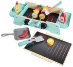 Hape Jucarie din lemn - Set gratar si plita (24 piese) (E3214A) Bucatarie copii