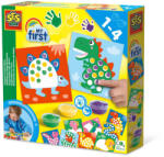 SES Creative My first - Set acuarele pentru degete si tablouri cu dinozauri (14442)