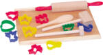Woodyland Jucarie din lemn - Accesorii de bucatarie cu forme de biscuiti (90193) - delphionline Bucatarie copii