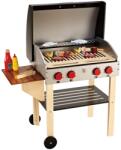 Hape Jucarie din lemn - Gratar gourmet cu mancare (22 piese) (E3127A) Bucatarie copii