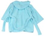 Confort Family Halat de baie cu gluga frotir bumbac bleu 18-24 luni + manusa (CFAM3200)