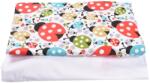 Confort Family Set 2 cearsafuri patut 120x60 cm bumbac 100% alb buburuze (CFAM9419) Lenjerii de pat bebelusi‎, patura bebelusi