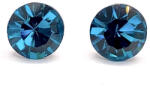  Kristály fülbevaló blue zircone színű chaton 8 mm (300310)