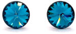  Kristály fülbevaló blue zircone k színű rivoli 8 mm (100104)