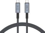 Tech-Protect Кабел USB -C / USB-C 4.0 240W Power Delivery и поддръжка на 8K 100см - Tech-Protect Ultraboost Max - Сив (5906302308989)