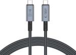 Tech-Protect Кабел USB-C / USB-C 4.0 240W и 8K 200 см - Tech-Protect UltraBoost Max - Сив (5906302308996)