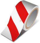 Handy Veszélyt jelző ragasztószalag - piros / fehér - 50 mm x 33 m (11078B)