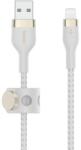 Belkin Cablu Date Belkin Boost Charge USB-A TO LTG_Braided Silicone 1m Alb (BEL-0229)