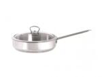 Metalac Tigaie Metalac 2.4L Cu Capac Din Sticla Kulinaria 24Cm Argintiu (145159)