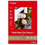 Canon Photo Paper Plus Glossy, fotópapírok, fényes, fehér, A3, 260 g/m2, 20 db, PP-201 A3, inkous (2311B020)