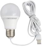 Esperanza Bec cu LED lumina calda, alimentare la USB, 5W, lungime cablu 2.5m (ELL170)