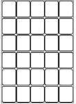 CDRmarket Öntapadó címkék 40 x 46 mm, 30 címek, A4, 100 ív (R0ECO.1325A)