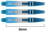 Red Dragon Tija Red Dragon Gerwyn Price Iceman Nitro Ionic plastic, top metalic, albastru, scurt, 36mm (C789)