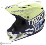 Troy Lee Designs D4 POLYACRYLITE sisak, fifty-50 navy/glo sárga (XL (60-61 cm))
