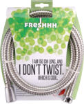 Freshhh zuhanytömlő, rozsdamentes acél, 1, 8m, kétszeresen zárt, csavarodás mentes (830245) (830245)