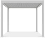  SUN ELEGANCE 3x3 m Motoros fehér terasz pergola + LED világítás