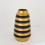 Eurolamp Керамична ваза 25x14 см златист/черен (EU0502)