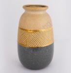 Eurolamp Керамична ваза 25, 5x15, 5 см златист/сив (EU0522)