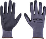 Extol Mănuși tricotate nailon-spandex, fără sudură, mărimea 9, cu palma și vârful degetelor acoperite cu nitril, manșetă cauciucată