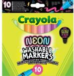 Crayola Washable Markers: Lemosható, neon színű filctollkészlet - 10 db-os