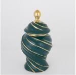 Eurolamp Kerámia váza 30x17 cm arany/zöld EU0512 (EU0512)