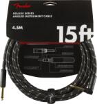 Fender Deluxe Series Instrument Cable Straight/Angle 4.5m Black Tweed