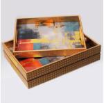 Eurolamp KÉSZLET 2x Dekoratív tálca 40x30/35x25 cm arany 752-16090 (EU0479)