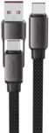 ACEFAST C13-04 USB-C - USB-A / USB-C Kábel 480Mb/s 3A 1.2m - Fekete (C13-04)