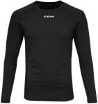 CCM Compression LS Top Black Senior Kompressziós póló L
