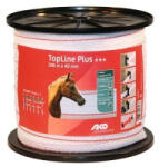 AKO TopLine Plus szalag 200m, 40mm, fehér/piros (449554)