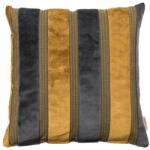 Dutchbone Sárga-szürke bársony párna DUTCHBONE SCOTT 45 x 45 cm (8600118)