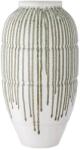 Bloomingville Fehér-zöld kőedényváza Bloomingville Skarlát 25, 5 cm (BV-82060446)