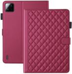  LATTICE Husă tip carte pentru Xiaomi Pad 7 / 7 Pro / Pad 8 / Pad 8 Pro roșie