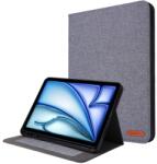  FABRIC husă tip carte pentru Apple iPad Air 11 2026 / 2025 / 2024 gri