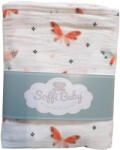 Soffi Baby takaró muszlin dupla pillangós 70x90cm - babymax