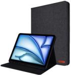  FABRIC husă tip carte pentru Apple iPad Air 11 2026 / 2025 / 2024 negru