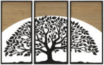Mauro Ferretti Fali panel ívvas és fa készlet 3 db 105x2x70 (35x2x70)cm (0324460000)