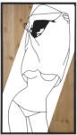 Mauro Ferretti Fali panel szalag -b- vas és fa 50x2x90cm (032443000B)