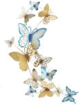 Mauro Ferretti Pillangók fali panel arany/világoskék c 59, 5x4x111, 5cm (032165000C)