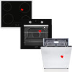 HOMEFORT HOMEFORT HSB64DGB Beépíthető Sütő + HOMEFORT HFBK64T2B Beépíthető Kerámia főzőlap + HOMEFORT HMGB0661B Beépíthető mosogatógép (HSB64DGB + HFBK64T2B + HMGB0661B)