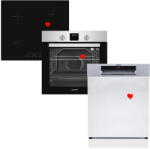 HOMEFORT HOMEFORT HSB64DGX Beépíthető Sütő + HOMEFORT HFBI64T0B Beépíthető Indukciós főzőlap + HOMEFORT HMGF0661DS Beépíthető mosogatógép (HSB64DGX + HFBI64T0B + HMGF0661DS) - homefort
