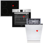 HOMEFORT HOMEFORT HSB64DGX Beépíthető Sütő + HOMEFORT HFBK64T2B Beépíthető Kerámia főzőlap + HOMEFORT HMGB0421B Beépíthető mosogatógép (HSB64DGX + HFBK64T2B + HMGB0421B) - homefort