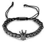 BeSpecial Bratara inox reglabila Unisex cu Coroana (BRT390)
